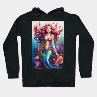 Rainbow Happiness Mermaid Hoodie